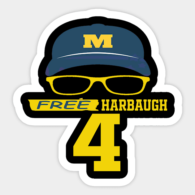 free harbaugh Sticker by toko om adon